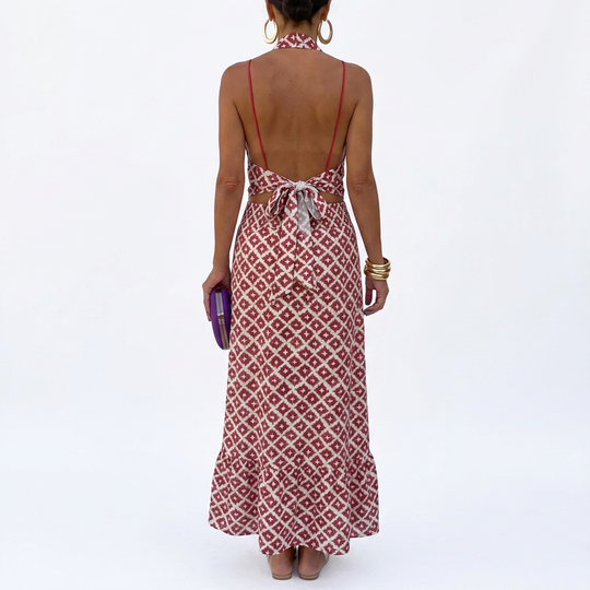 Women’s Dress with Asymmetric Neckline and Lightweight Material