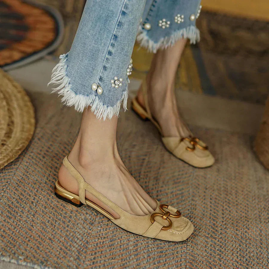 Women's Sandals with Cushioned Insole and Adjustable Buckle