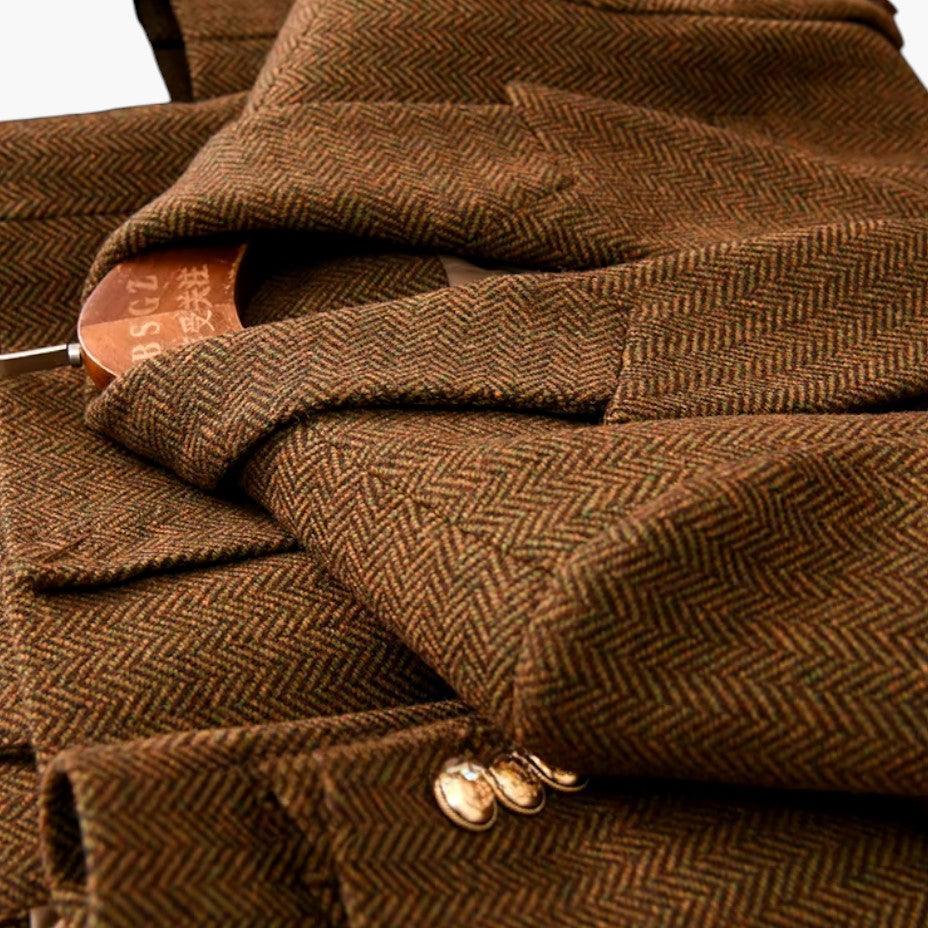 Belted Wool Blazer – Women's Tailored Smart Casual Jacket - Made by Jessica