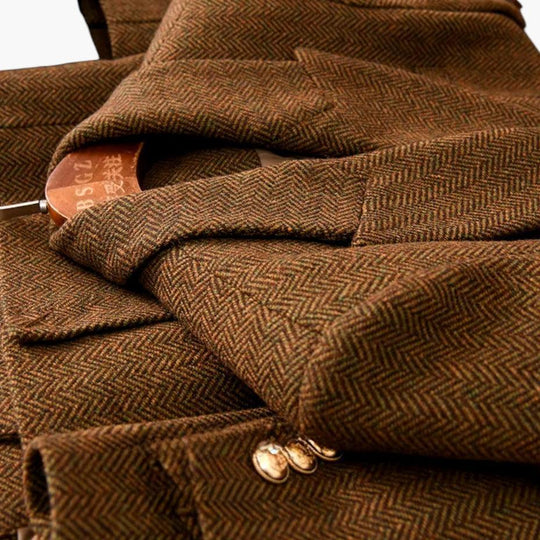 Belted Wool Blazer – Women's Tailored Smart Casual Jacket - Made by Jessica