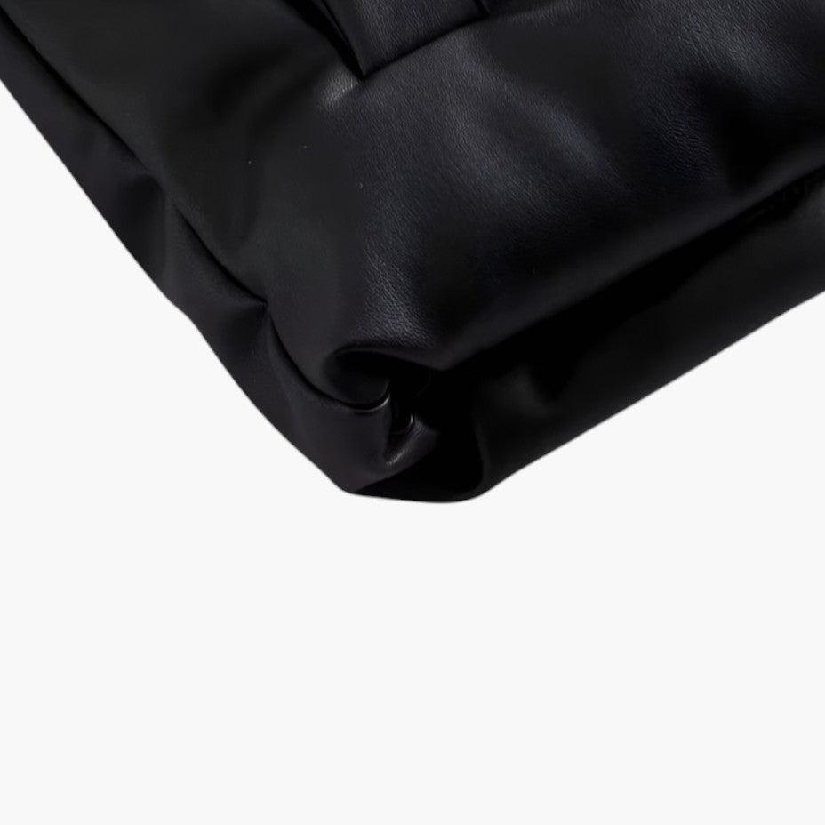 Women's Puffer Gilet with Stand Collar and Zip Fastening