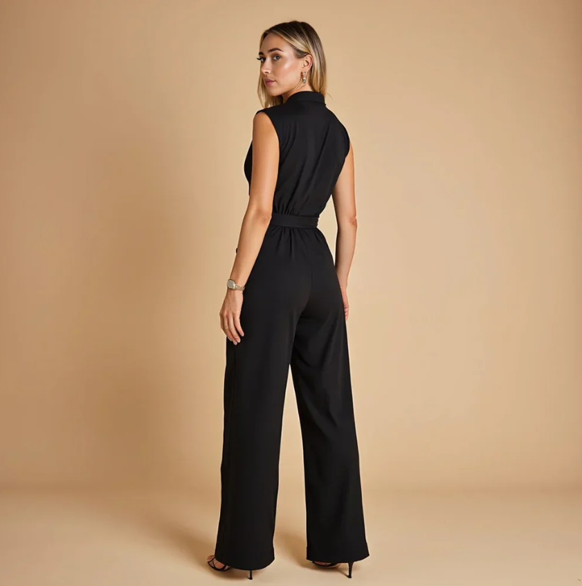 Women's Elegant Jumpsuit with Flattering Fit and Wrinkle-Free Fabric