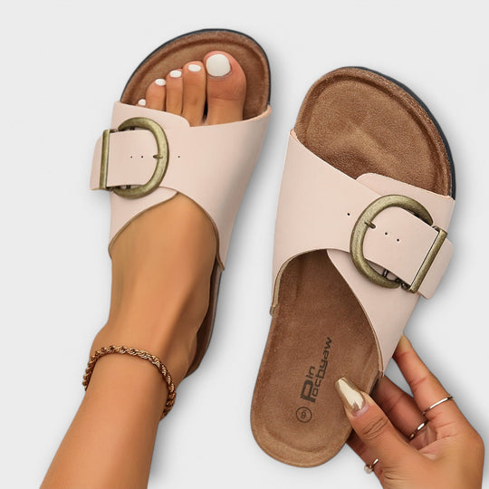 Women's Comfort Sandals with Ergonomic Footbed and Adjustable Buckle