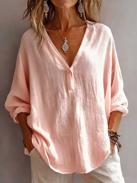 Women's Daily Blouse with Simple Design and Comfortable Fit
