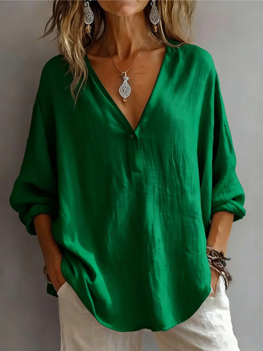 Women's Daily Blouse with Simple Design and Comfortable Fit