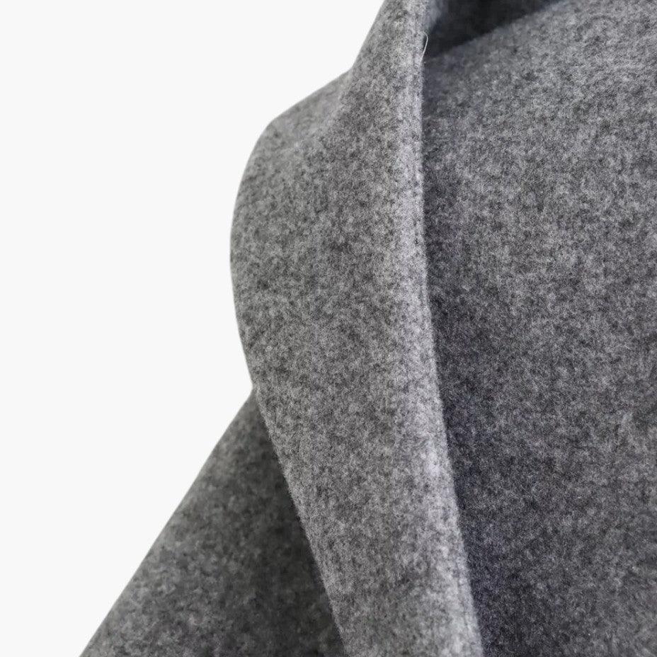 Women’s Trench Coat with Hood and Belted Waist