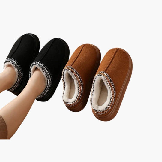 Women’s Winter Indoor Slippers with Soft Lining and Closed Toe