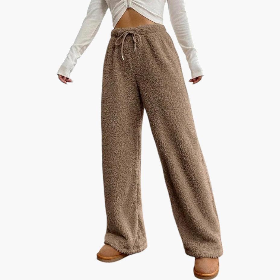 Women's Joggers with Elastic Waist and Side Pockets