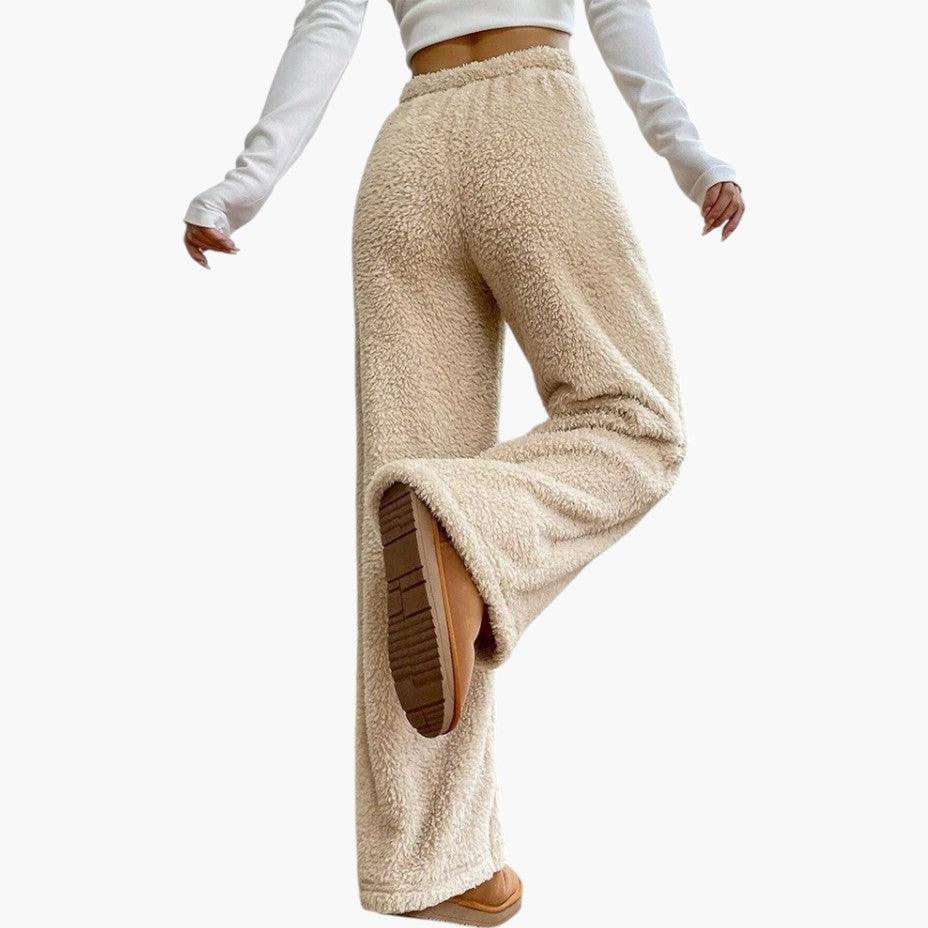 Women's Joggers with Elastic Waist and Side Pockets