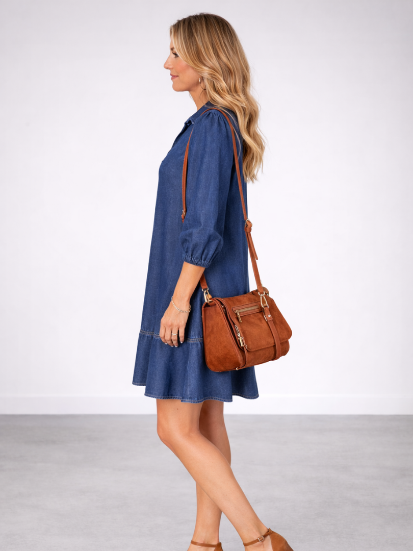 Isolde | Relaxed Denim Shift Dress